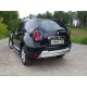 Защита заднего бампера овальная короткая 75х42 мм ТСС для Renault Duster 2015-2021
