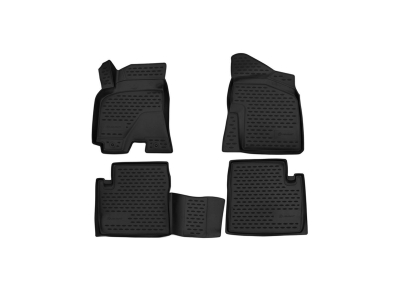 Коврики 3D в салон Format полиуретан, повышенная износостойкость 4 шт для Chery Tiggo 3 2017-2021