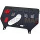 Защита картера и КПП Автоброня для 2,0 сталь 2 мм для Lexus NX-200t 2014-2021