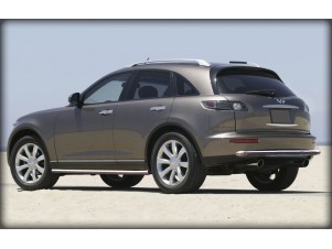 Пороги труба с загибом по форме короба d-60 для Infiniti FX 35-45 (европа)2006-2009 IFX_2